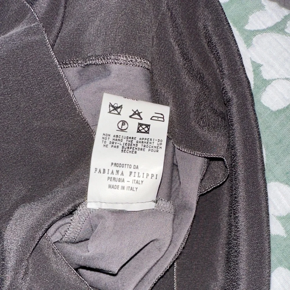Elegant Gray Cowl Neck Women's Blouse